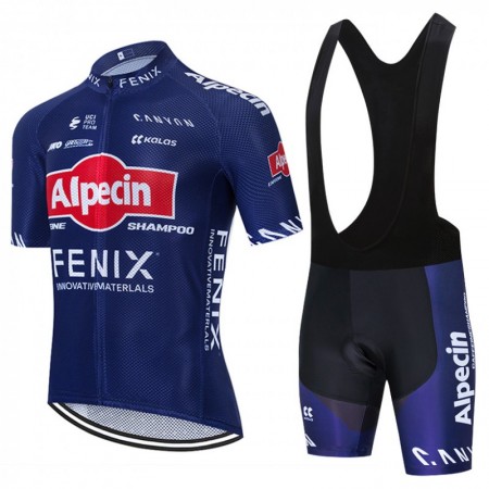 Tenue Cycliste et Cuissard à Bretelles 2020 Alpecin-Fenix N001